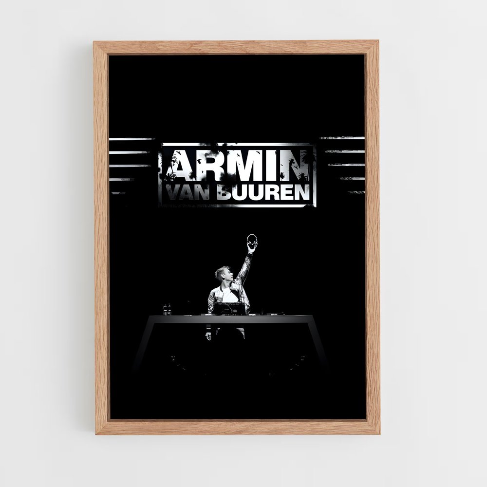 ap-armin van buuren-1 cadre Bois clair