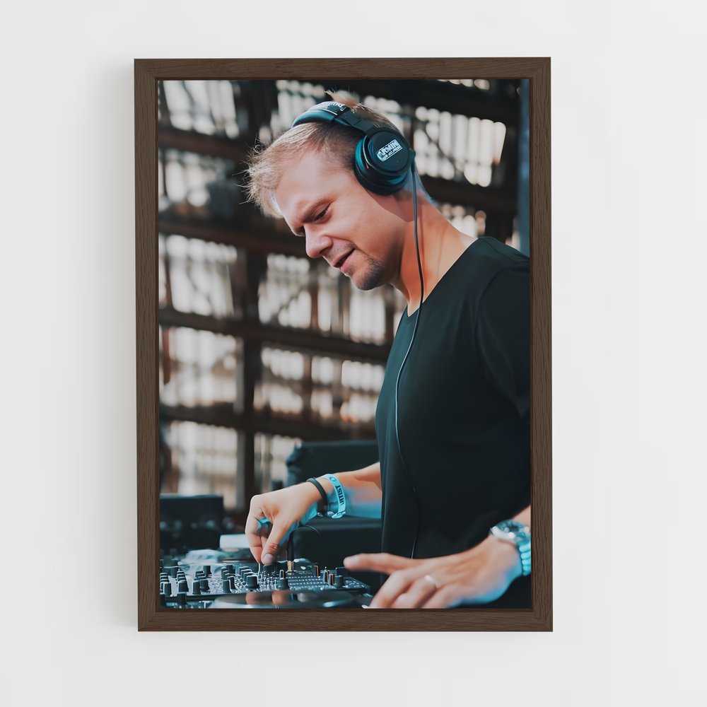 ap-armin van buuren-2 cadre Bois foncé
