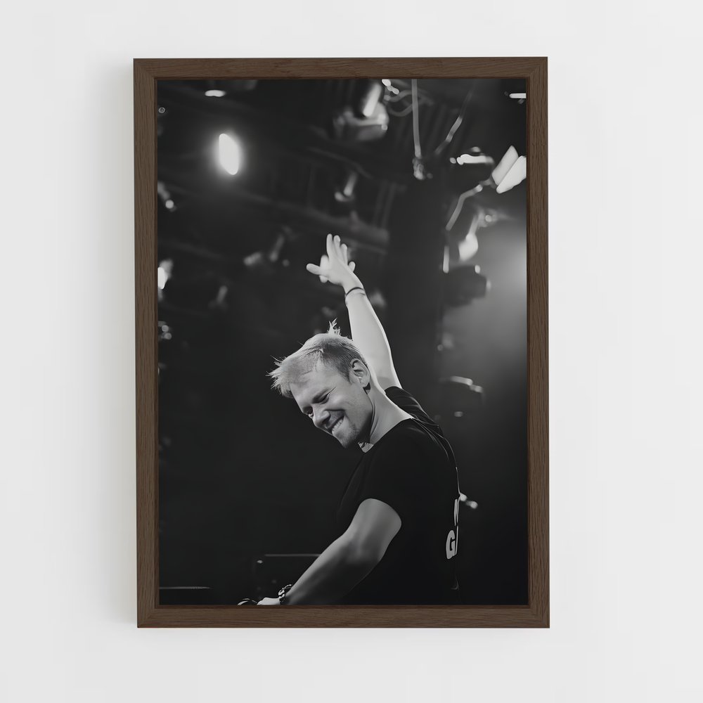ap-armin van buuren-4 cadre Bois foncé
