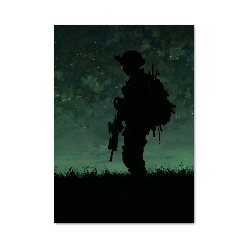 Poster Soldat Sombre