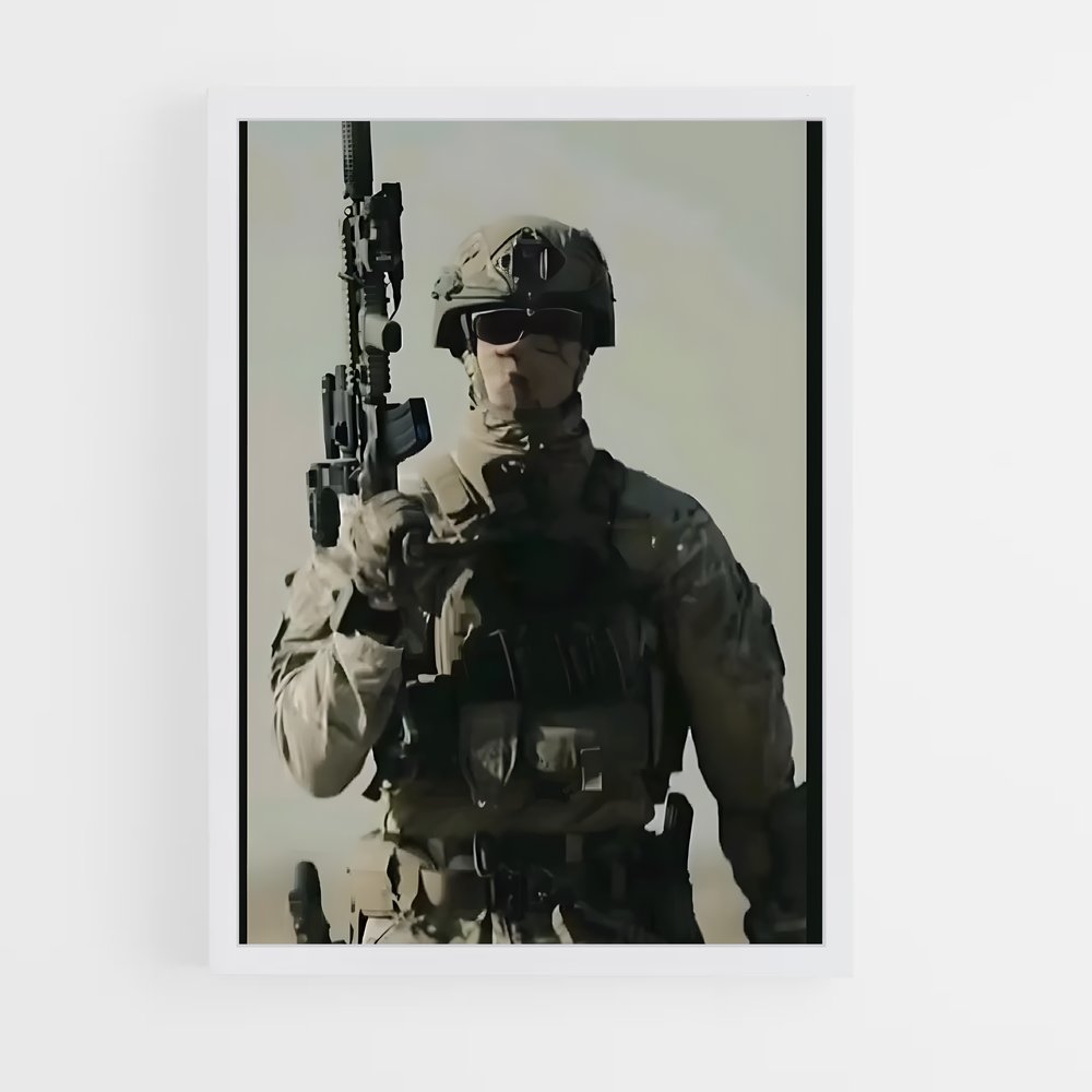 ap-army soldier-5 cadre Blanc