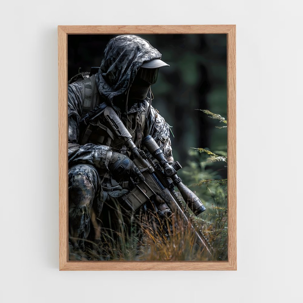 ap-army soldier-9 cadre Bois clair