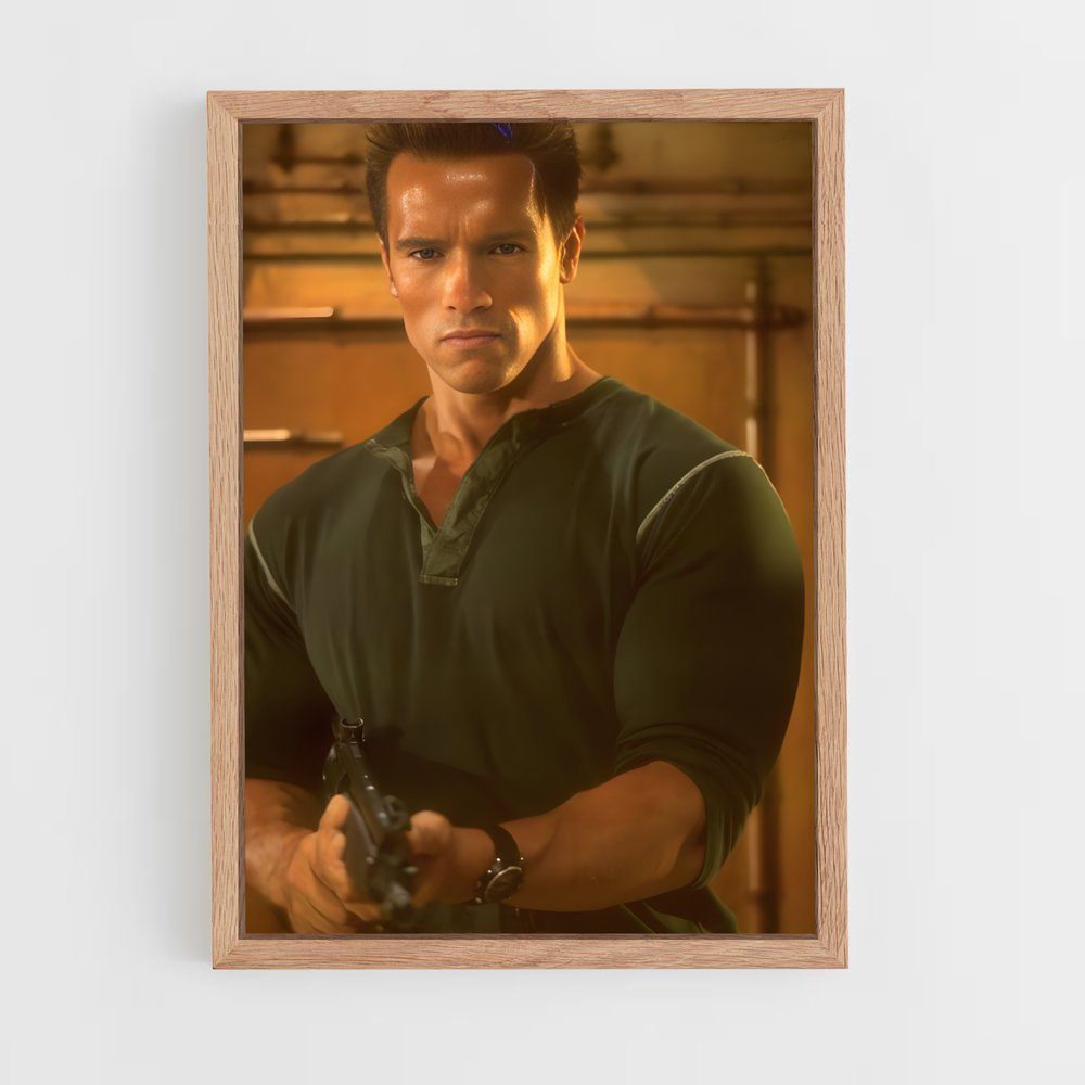 ap-arnold schwarzenegger-3 cadre Bois clair