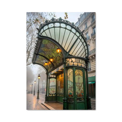 Poster Arrêt Vert à Paris