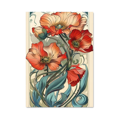 Poster Floraison Écarlate