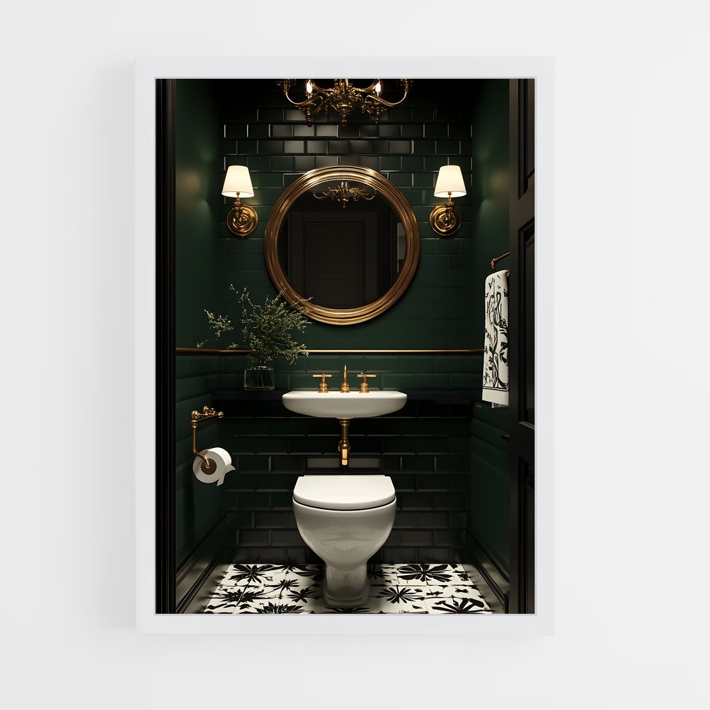 ap-art deco-11 cadre Blanc