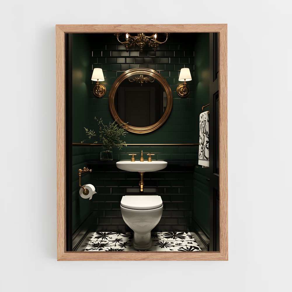 ap-art deco-11 cadre Bois clair