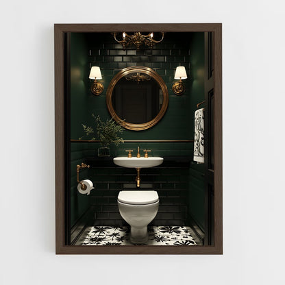 ap-art deco-11 cadre Bois foncé