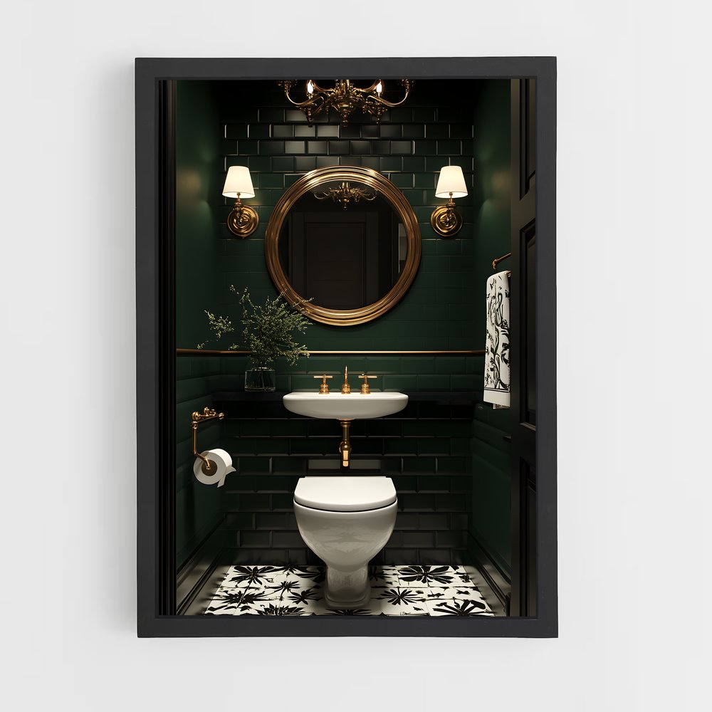 ap-art deco-11 cadre Noir