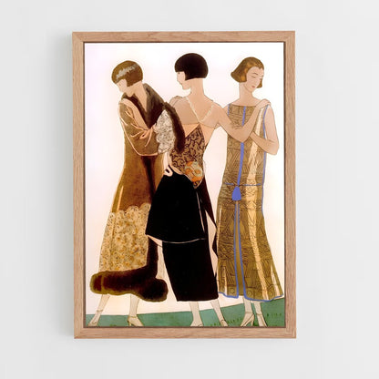 ap-art deco-12 cadre Bois clair