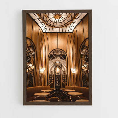 ap-art deco-3 cadre Bois foncé