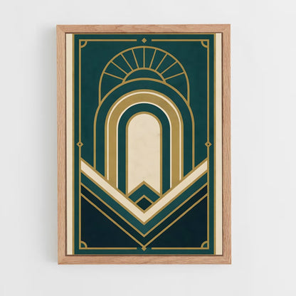 ap-art deco-4 cadre Bois clair