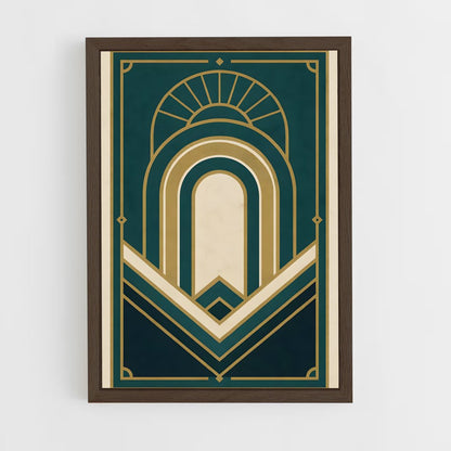 ap-art deco-4 cadre Bois foncé