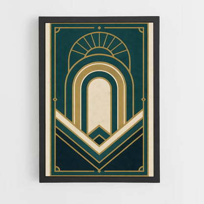 ap-art deco-4 cadre Noir