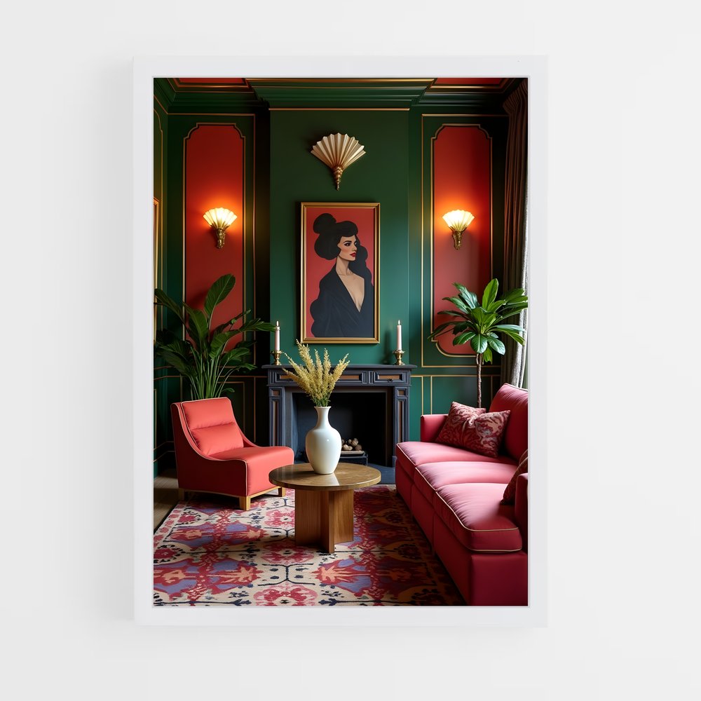 ap-art deco-7 cadre Blanc