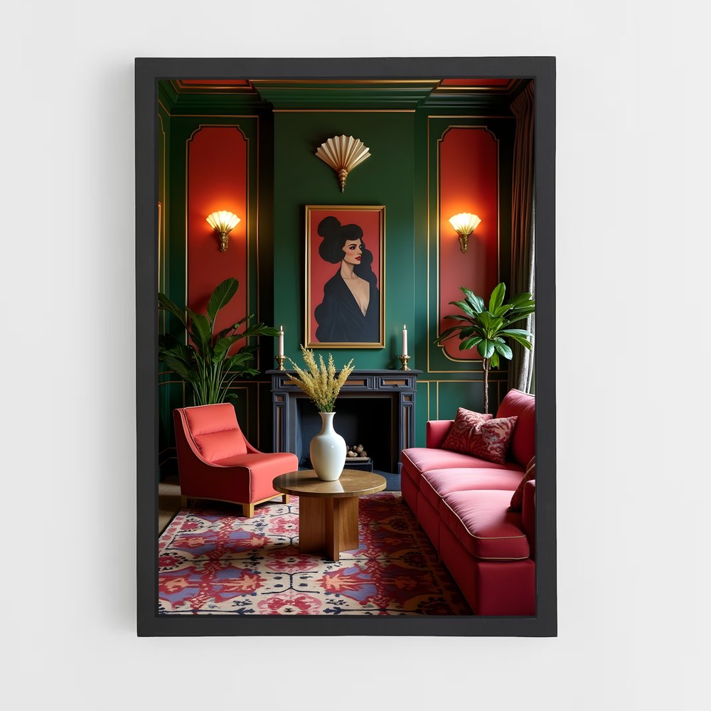 ap-art deco-7 cadre Noir