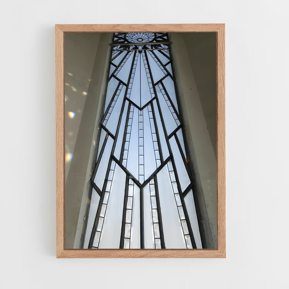 ap-art deco architecture-1 cadre Bois clair