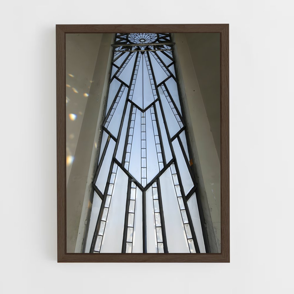 ap-art deco architecture-1 cadre Bois foncé