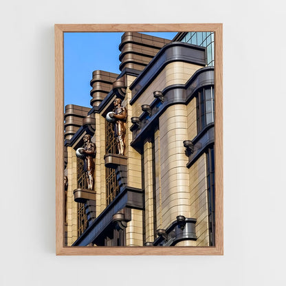 ap-art deco architecture-10 cadre Bois clair
