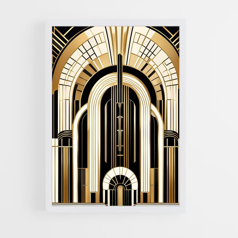 ap-art deco architecture-12 cadre Blanc