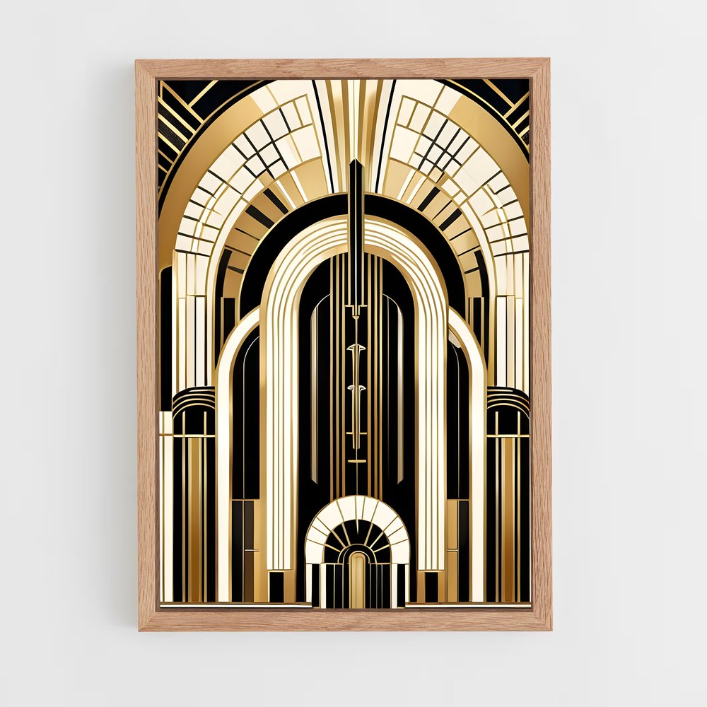 ap-art deco architecture-12 cadre Bois clair