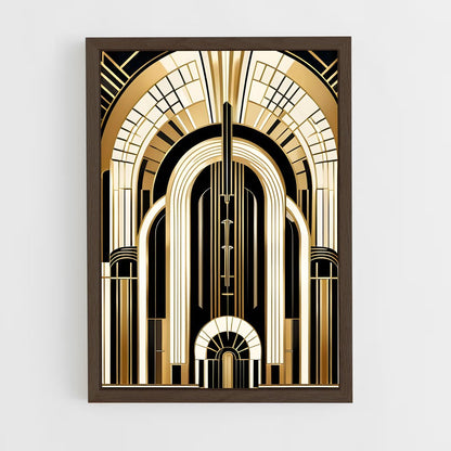 ap-art deco architecture-12 cadre Bois foncé