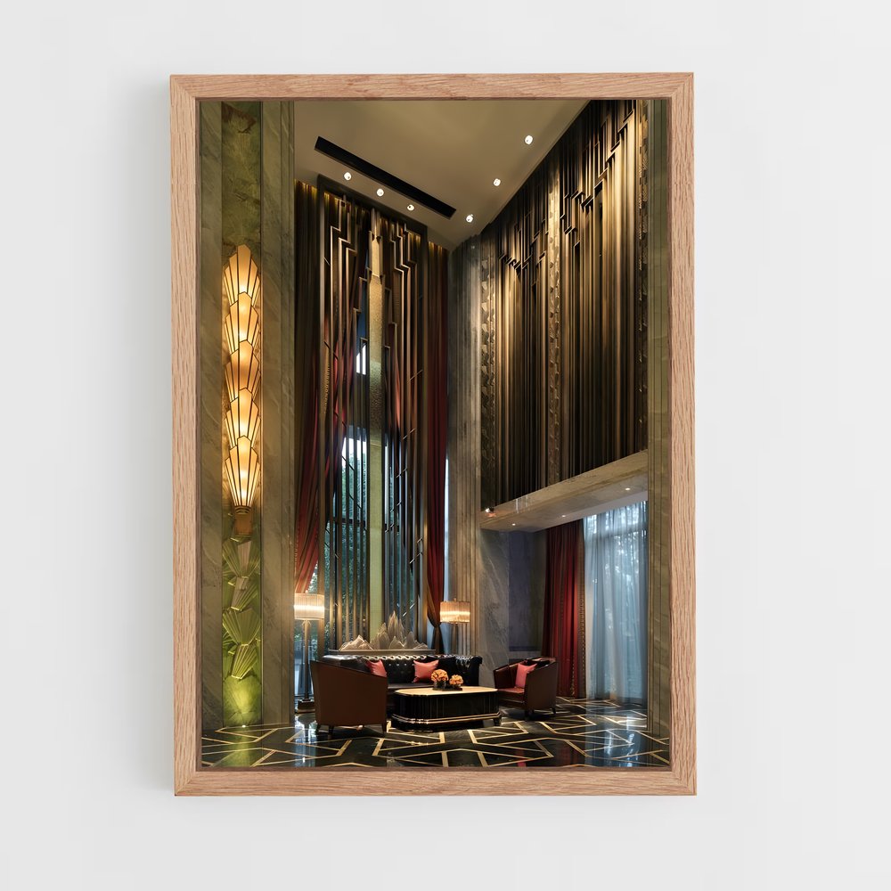 ap-art deco architecture-13 cadre Bois clair