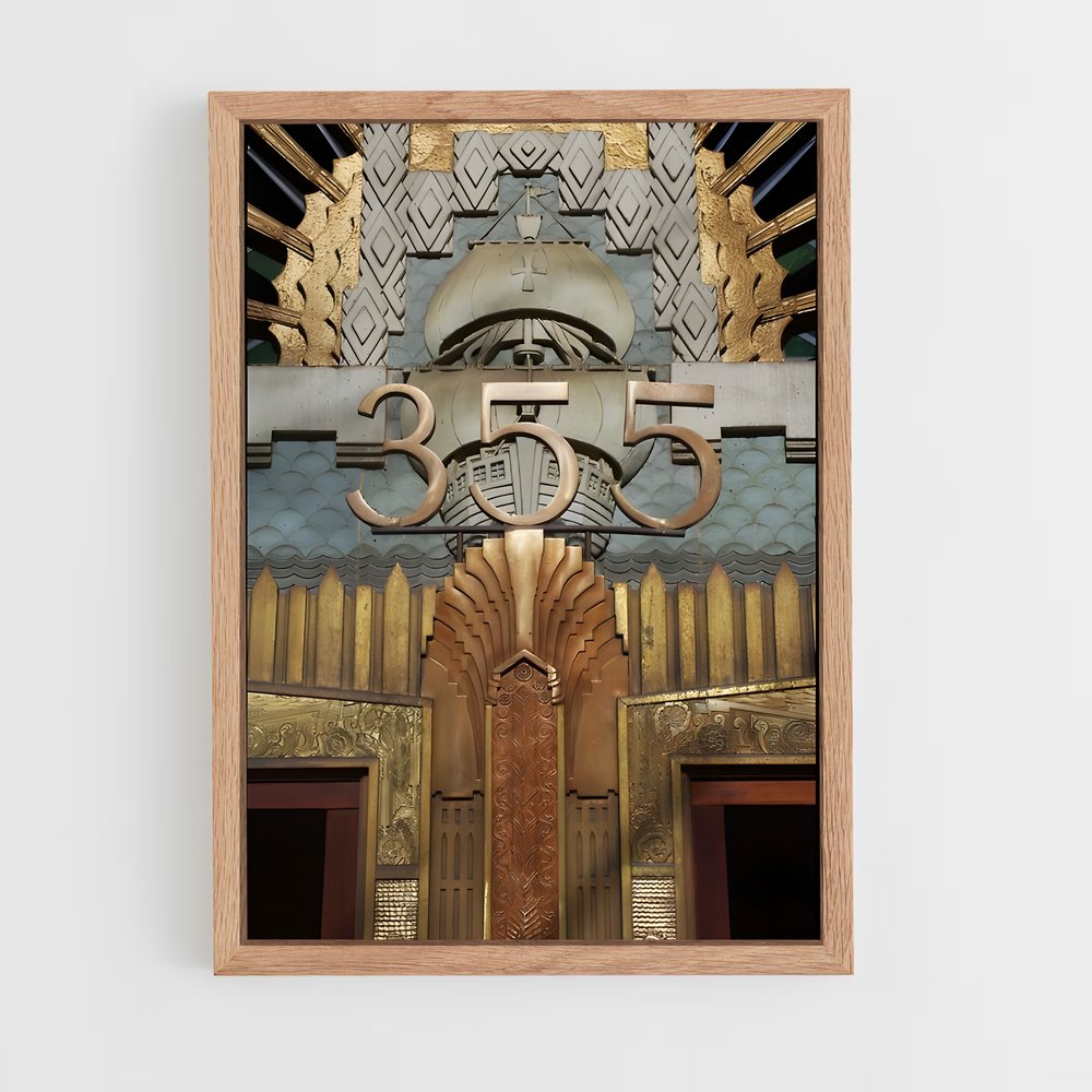 ap-art deco architecture-14 cadre Bois clair