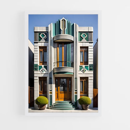 ap-art deco architecture-2 cadre Blanc