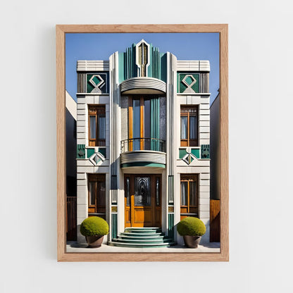 ap-art deco architecture-2 cadre Bois clair