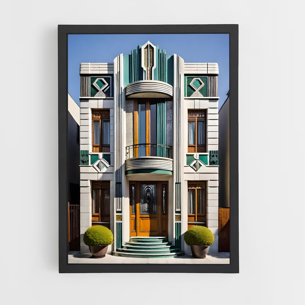 ap-art deco architecture-2 cadre Noir