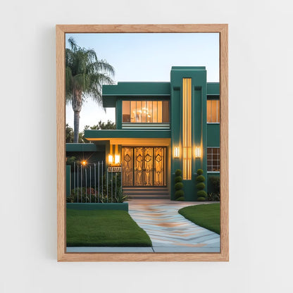 ap-art deco architecture-3 cadre Bois clair