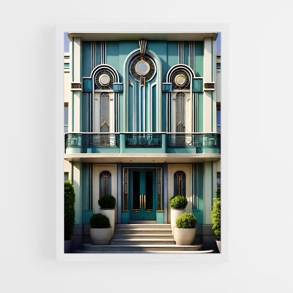 ap-art deco architecture-5 cadre Blanc