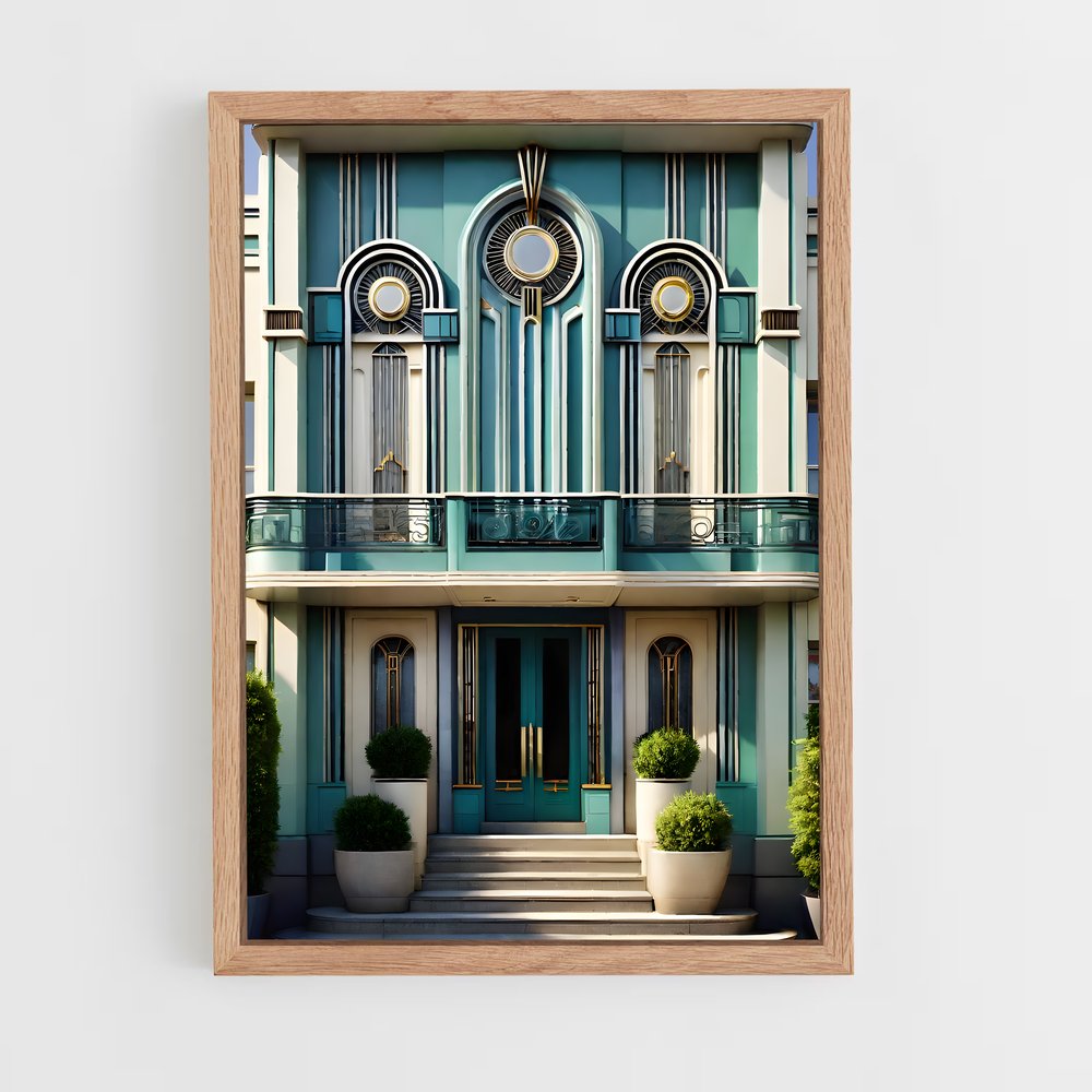 ap-art deco architecture-5 cadre Bois clair