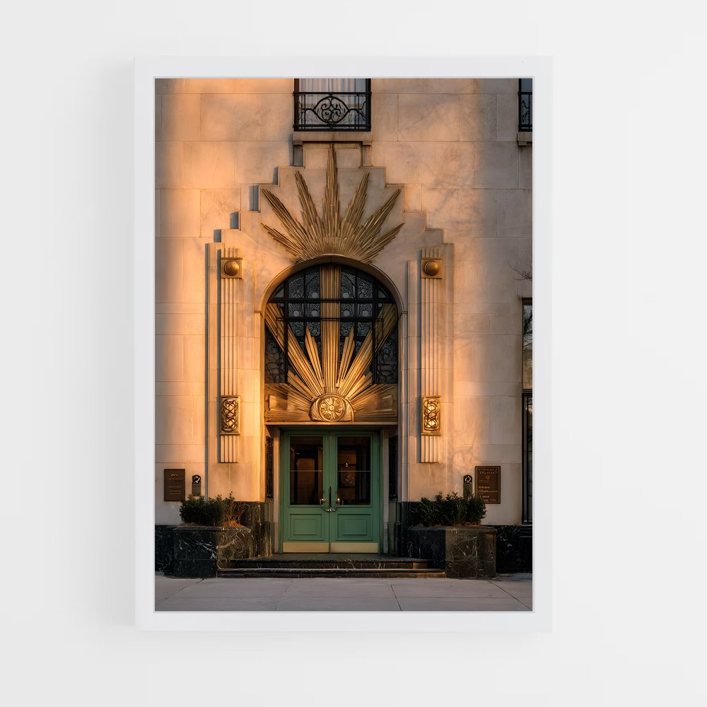 ap-art deco architecture-8 cadre Blanc