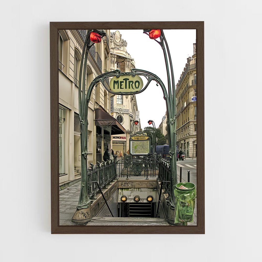 ap-art nouveau-1 cadre Bois foncé