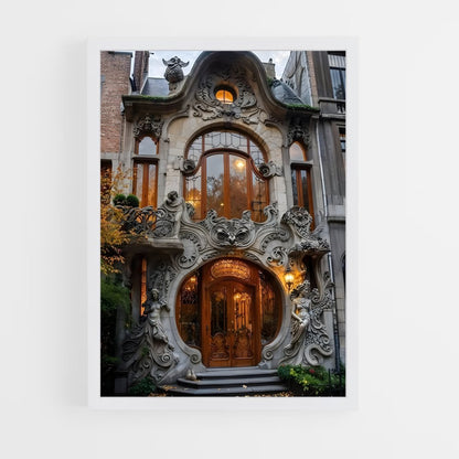 ap-art nouveau architecture-2 cadre Blanc
