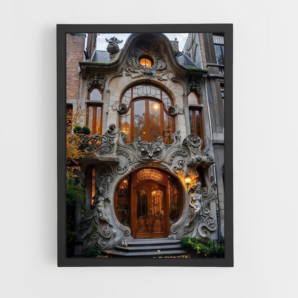 ap-art nouveau architecture-2 cadre Noir