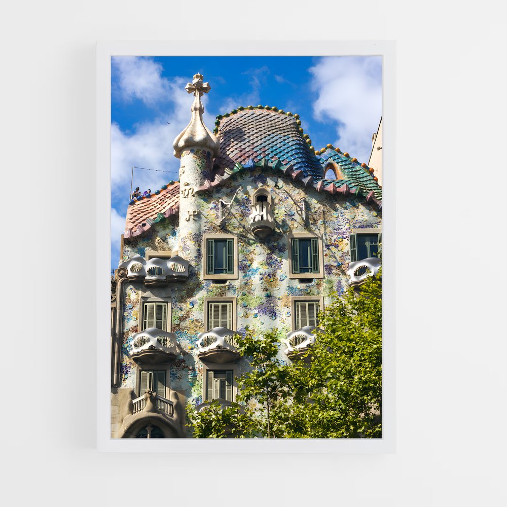 ap-art nouveau architecture-3 cadre Blanc