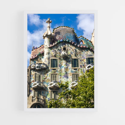 ap-art nouveau architecture-3 cadre Blanc