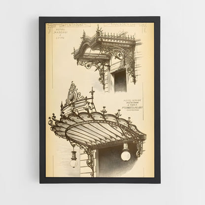ap-art nouveau architecture-5 cadre Noir