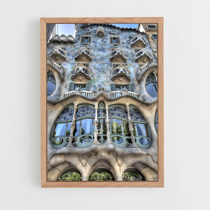 ap-art nouveau architecture-6 cadre Bois clair