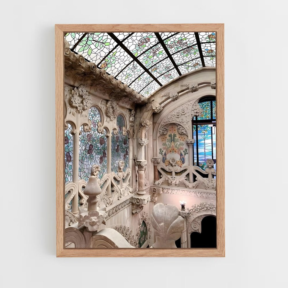 ap-art nouveau architecture-7 cadre Bois clair
