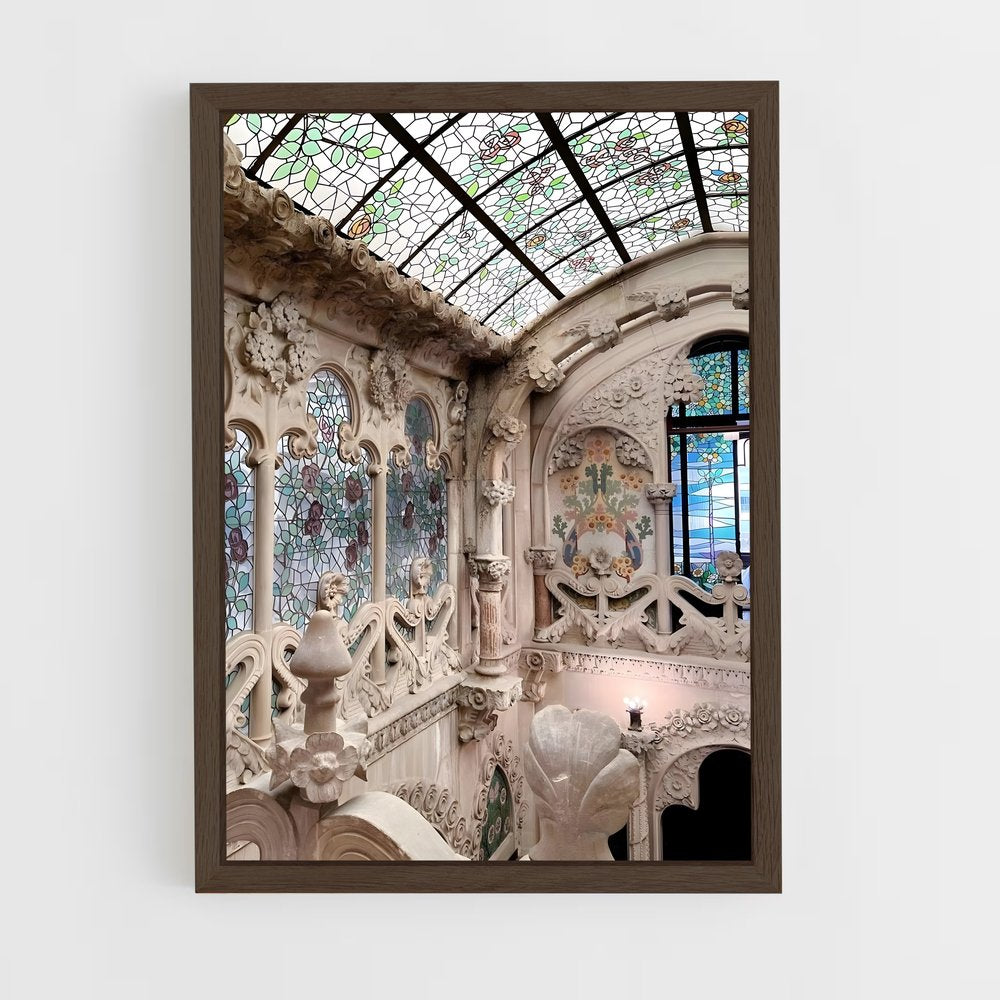 ap-art nouveau architecture-7 cadre Bois foncé