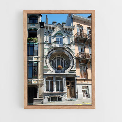 ap-art nouveau architecture-8 cadre Bois clair