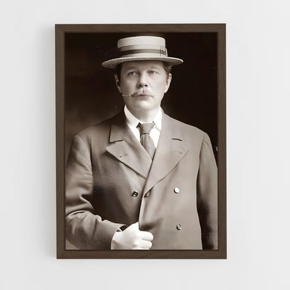 ap-arthur conan doyle-2 cadre Bois foncé