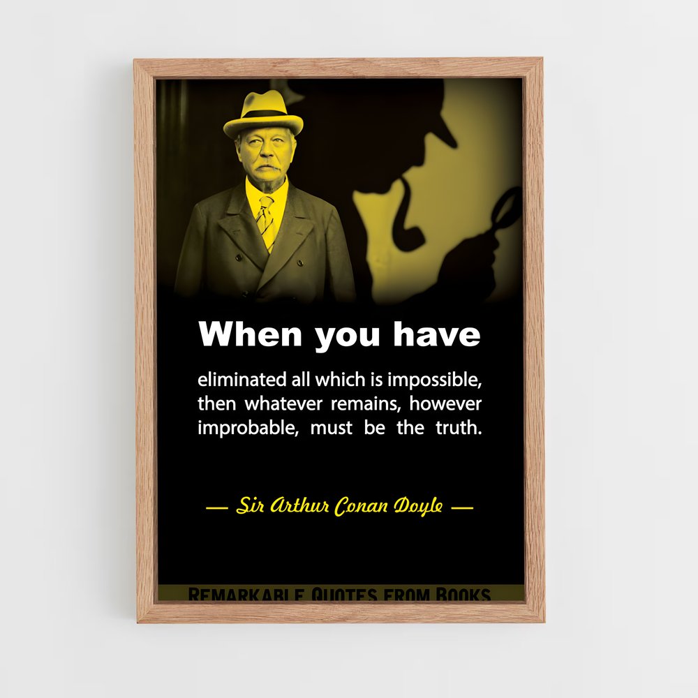 ap-arthur conan doyle-4 cadre Bois clair
