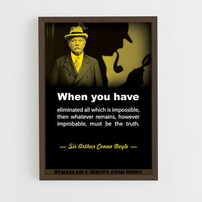 ap-arthur conan doyle-4 cadre Bois foncé