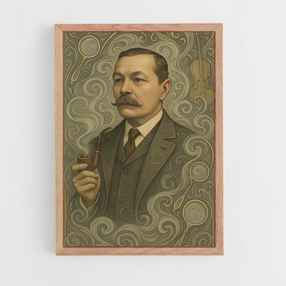ap-arthur conan doyle-5 cadre Bois clair