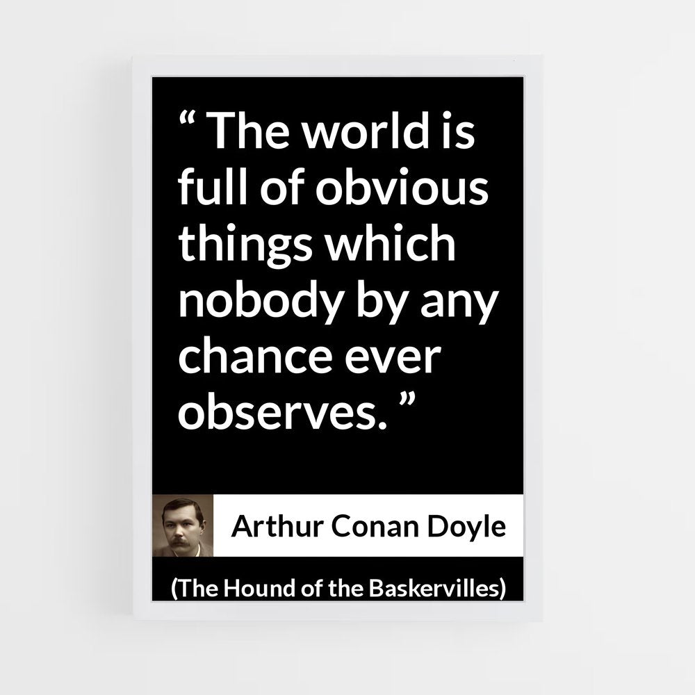 ap-arthur conan doyle-8 cadre Blanc